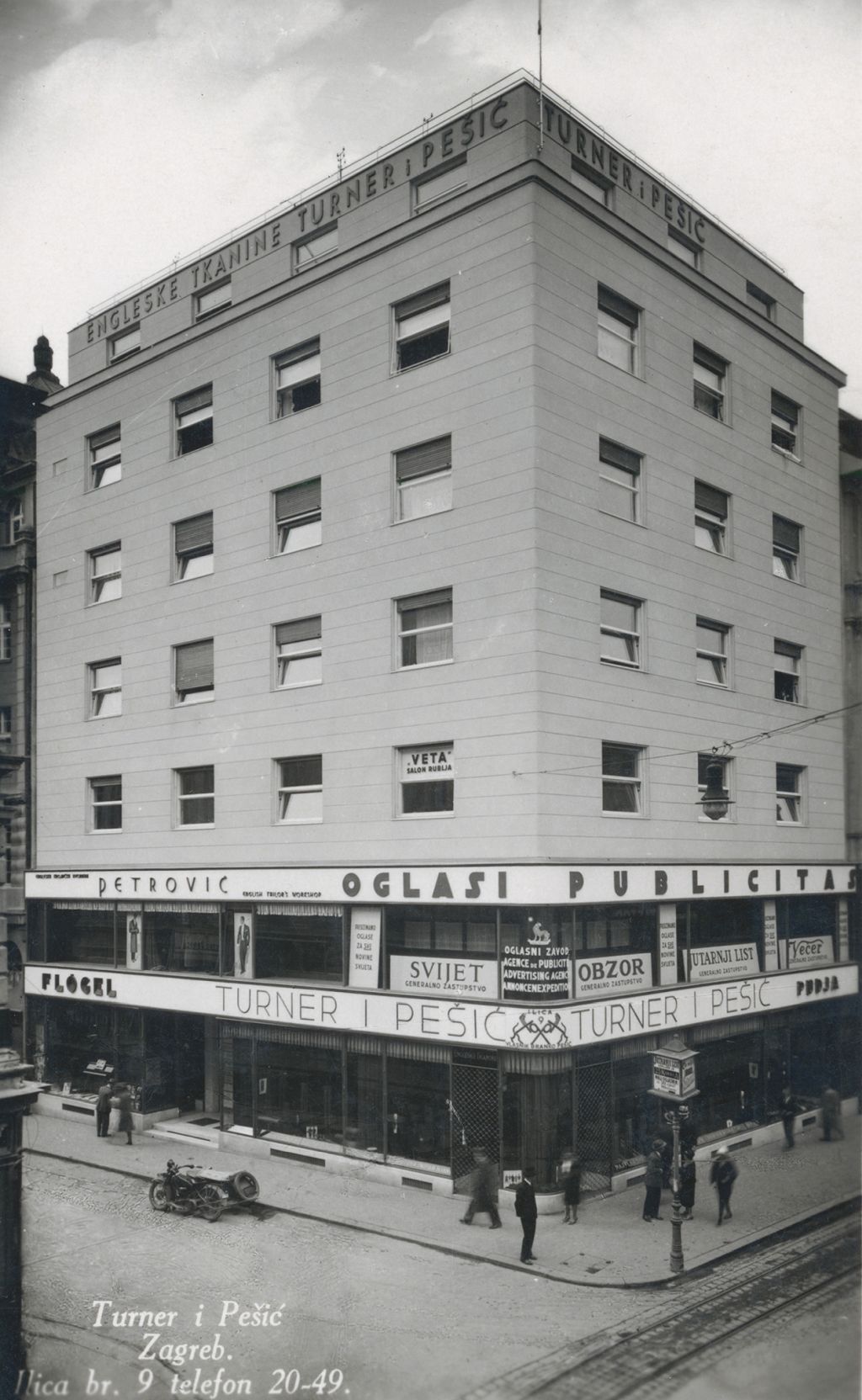 Ilica 9, oko 1930.-1935. godine